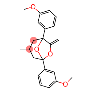 6,8-Dioxabicyclo[3.2.1]octane, 1,5-bis(3-methoxyphenyl)-3-methyl-7-methylene-