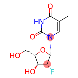 1-((2S,3R,4S,5S)-3-fluoro-4-hydroxy-5-(hydroxymethyl)tetrahydrofuran-2-yl)-5-methylpyrimidine-2,4(1H,3H)-dione