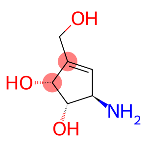 3-Cyclopentene-1,2-diol,5-amino-3-(hydroxymethyl)-,[1S-(1alpha,2alpha,5beta)]-(9CI)