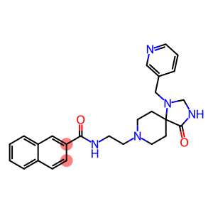 N-[2-[4-Oxo-1-(pyridin-3-ylmethyl)-1,3,8-triazaspiro[4.5]decan-8-yl]ethyl]naphthalene-2-carboxamide