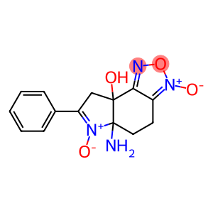 8aH-Pyrrolo[3,2-e]-2,1,3-benzoxadiazol-8a-ol,5a-amino-4,5,5a,8-tetrahydro-7-phenyl-,3,6-dioxide(9CI)