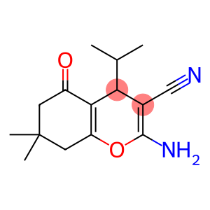 2-amino-4-isopropyl-7,7-dimethyl-5-oxo-5,6,7,8-tetrahydro-4H-chromene-3-carbonitrile