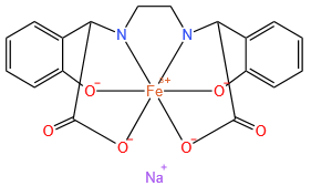 Ethylenediamine-N,N'-bis(2-hydroxyphenylacetic acid) ferric-sodium complex