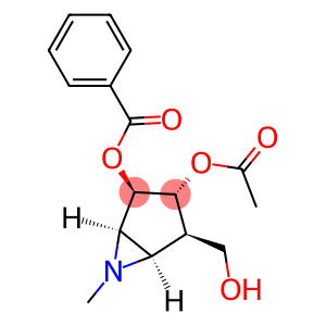 6-Azabicyclo3.1.0hexane-2,3-diol, 4-(hydroxymethyl)-6-methyl-, 3-acetate 2-benzoate, 1R-(1.alpha.,2.beta.,3.alpha.,4.beta.,5.alpha.)-