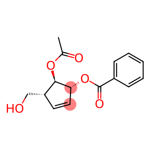 3-Cyclopentene-1,2-diol, 5-(hydroxymethyl)-, 1-acetate 2-benzoate, [1R-(1α,2β,5β)]- (9CI)