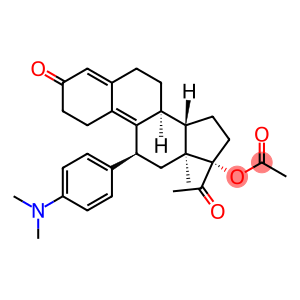19-Norpregna-4,9-diene-3,20-dione, 17-(acetyloxy)-11-[4-(dimethylamino)phenyl]-, (11α,17α)-