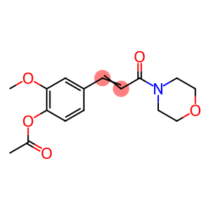 4-[3-(4-Acetoxy-3-methoxyphenyl)-1-oxo-2-propenyl]morpholine