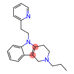 2,3,4,5-Tetrahydro-2-propyl-5-[2-(2-pyridyl)ethyl]-1H-pyrido[4,3-b]indole