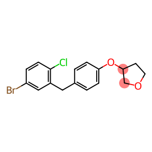 Furan, 3-[4-[(5-bromo-2-chlorophenyl)methyl]phenoxy]tetrahydro-