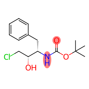 (1S, 2S)-[3-chloro-2-hydroxy-1-(phenylmethyl)-propyl]carbamic acid, 1,1-dimethylethyl ether