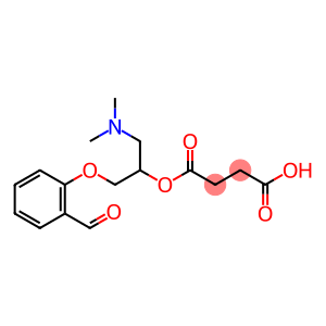 Butanedioic acid, 1-[2-(dimethylamino)-1-[(2-formylphenoxy)methyl]ethyl] ester