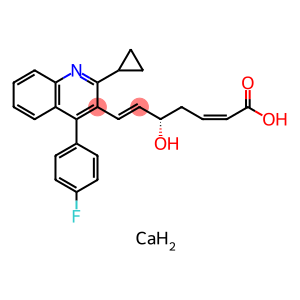 Monocalciumbis[(S,2Z,6E)-7-(2-cyclopropyl-4-(4-fluorophenyl)quinolin-3-yl)-5-hydroxyhepta-2,6-dienoate]