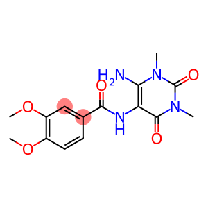 Benzamide,  N-(6-amino-1,2,3,4-tetrahydro-1,3-dimethyl-2,4-dioxo-5-pyrimidinyl)-3,4-dimethoxy-