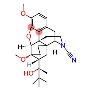 6,-Ethenomorphinan-17-carbonitrile, 4,5-epoxy-18,19-dihydro-7-(1-hydroxy-1,2,2-trimethylpropyl)-3,6-dimethoxy-, [5alpha,7alpha(S)]-