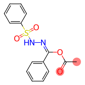 α-[2-(Phenylsulfonyl)hydrazono]benzenemethanol acetate