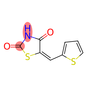 (5E)-5-[(thiophen-2-yl)methylidene]-1,3-thiazolidine-2,4-dione