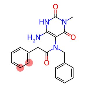 Benzeneacetamide,  N-(4-amino-1,2,3,6-tetrahydro-1-methyl-2,6-dioxo-5-pyrimidinyl)-N-(phenylmethyl)-