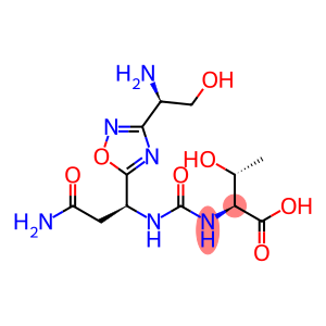 L-Threonine, N-[[[(1S)-3-amino-1-[3-[(1R)-1-amino-2-hydroxyethyl]-1,2,4-oxadiazol-5-yl]-3-oxopropyl]amino]carbonyl]-