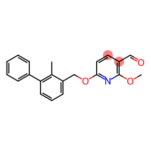 3-Pyridinecarboxaldehyde, 2-methoxy-6-[(2-methyl[1,1'-biphenyl]-3-yl)methoxy]-