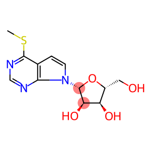7H-Pyrrolo[2,3-d]pyrimidine, 4-(methylthio)-7-β-D-ribofuranosyl-