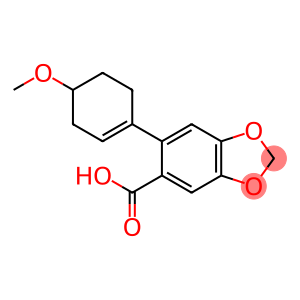 1,3-Benzodioxole-5-carboxylic acid, 6-(4-methoxy-1-cyclohexen-1-yl)-