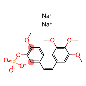 2-Methoxy-5-[(1Z)-2-(3,4,5-trimethoxyphenyl)ethenyl]phenyl disodium phosphate