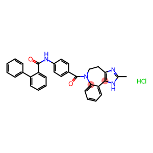 N-{4-[(2-methyl-4,5-dihydroimidazo[4,5-d][1]benzazepin-6(1H)-yl)carbonyl]phenyl}biphenyl-2-carboxamide hydrochloride