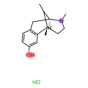 beta-2'-Hydroxy-5,9-dimethyl-2(N)-methyl-6,7-benzomorphan hydrochloride