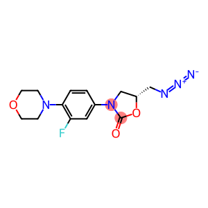 diazo-[(5R)-3-(3-fluoro-2-morpholino-phenyl)-2-oxo-oxazolidin-5-yl]-methyl-ammonium