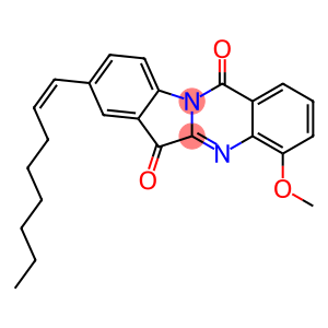 Indolo[2,1-b]quinazoline-6,12-dione,  4-methoxy-8-(1Z)-1-octenyl-  (9CI)