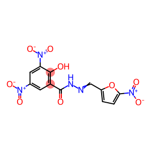 2-hydroxy-3,5-dinitro-benzoicaci((5-nitro-2-furanyl)methylene)hydrazide