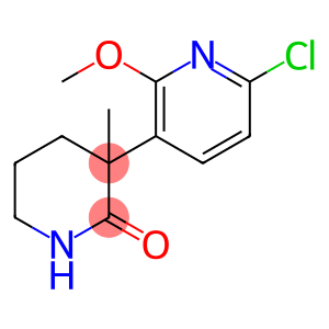 3-(6-chloro-2-methoxypyridin-3-yl)-3-methylpiperidin-2-one