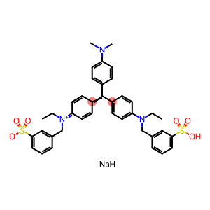 alpha-[ethyl(4-{4-dimethylamino-4-[ethyl(3-sodiosulfonatobenzyl)amino]benzhydrylidene}cyclohexa-2,5-dienylidene)aminio]toluene-3-sulfonate