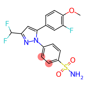Benzenesulfonamide, 4-3-(difluoromethyl)-5-(3-fluoro-4-methoxyphenyl)-1H-pyrazol-1-yl-