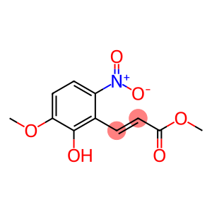 2-Propenoic acid, 3-(2-hydroxy-3-methoxy-6-nitrophenyl)-, methyl ester, (E)- (9CI)