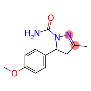 5-(p-Methoxyphenyl)-3-methyl-2-pyrazoline-1-carboxamide