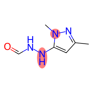 Hydrazinecarboxaldehyde,  2-(1,3-dimethyl-1H-pyrazol-5-yl)-  (9CI)