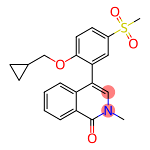 1(2H)-Isoquinolinone, 4-[2-(cyclopropylmethoxy)-5-(methylsulfonyl)phenyl]-2-methyl-