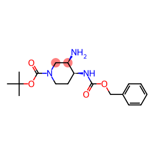 tert-butyl (3R,4S)-3-amino-4-(((benzyloxy)carbonyl)amino)piperidine-1-carboxylate