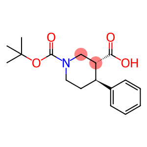 反式-1-叔丁氧羰基-4-苯基哌啶-3-甲酸