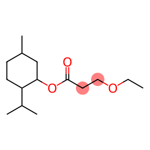 Propanoic acid, 3-ethoxy-, 5-methyl-2-(1-methylethyl)cyclohexyl ester, (1α,2β,5α)- (9CI)