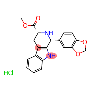 (1R,3R)-9H-pyrido[3,4-B]indole-3-carboxylic acid, 1,2,3,4-tetrahydro-1-(3,4-methylenedioxyphenyl),  methyl ester, hydrochloride