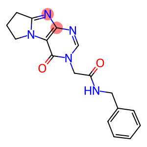 N-benzyl-2-(4-oxo-4,6,7,8-tetrahydro-3H-pyrrolo[2,1-f]purin-3-yl)acetamide
