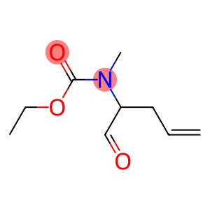 Carbamic  acid,  (1-formyl-3-butenyl)methyl-,  ethyl  ester  (9CI)