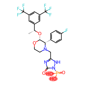 [3-[[(2R,3S)-2-[(1R)-1-[3,5-Bis(trifluoromethyl)phenyl]ethoxy]-3-(4-fluorophenyl)-4-morpholinyl]methyl]-2,5-dihydro-5-oxo-1H-1,2,4-triazol-1-yl]phosphonic acid