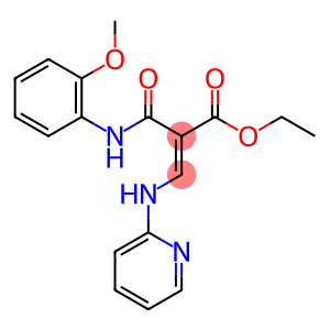 2-Propenoic acid, 2-[[(2-methoxyphenyl)amino]carbonyl]-3-(2-pyridinylamino)-, ethyl ester, (E)- (9CI)