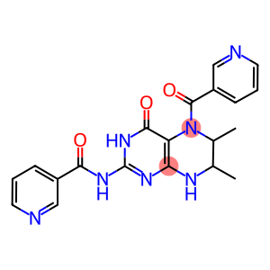 N-[6,7-dimethyl-4-oxo-5-(3-pyridinylcarbonyl)-3,4,5,6,7,8-hexahydro-2-pteridinyl]nicotinamide