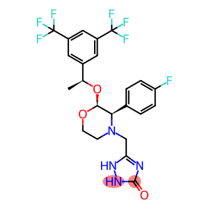 Aprepitant Related Compound B (10 mg) (3-[[(2S,3R)-2-[(S)-1-[3,5-Bis(trifluoromethyl)phenyl]ethoxy]-3-(4-fluorophenyl)morpholino]methyl]-1H-1,2,4-triazol-5(4H)-one)
