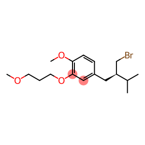 1-Methoxy-2-(3-methoxypropoxy)-4-[(3-bromo-(2R)-isopropyl)propyl]benzene