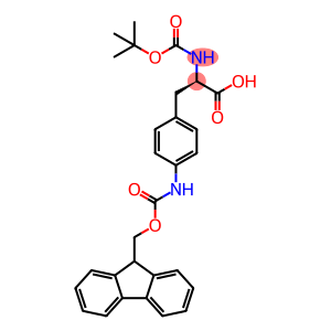 BOC-4-(FMOC-氨基)-D-苯丙氨酸